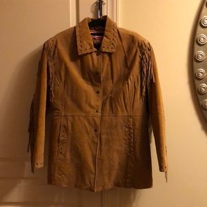 Women’s Suede Western Style Jacket (whiskey color)